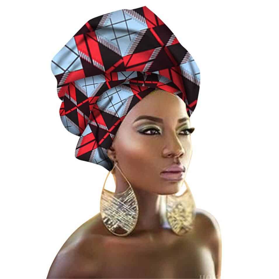 29Color African Head Wraps Nigerian Gele Headtie for Women Rich Print Headband Traditional Bazin Dresses Scarf 50*180CM