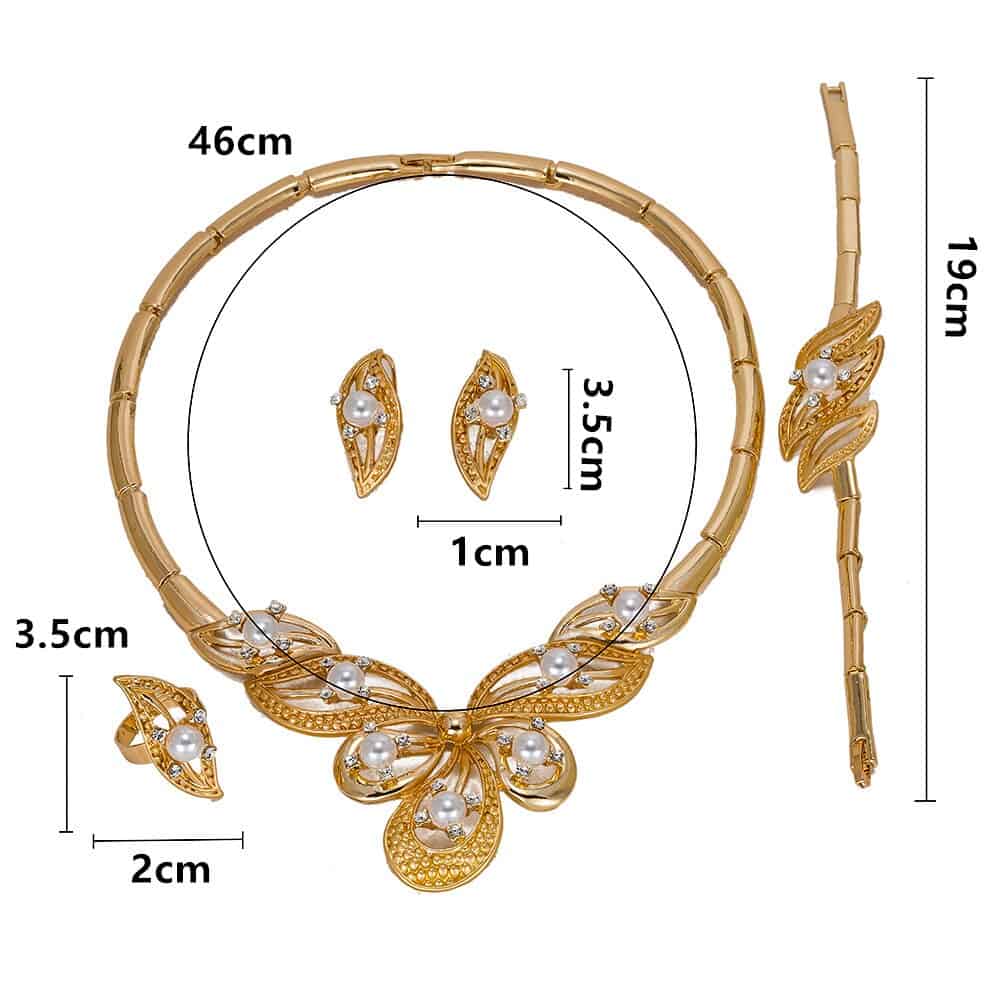 MUKUN High Quality Italy Gold Color Jewelry Set For Women african beads jewlery fashion necklcace set earring ethiopian jewelry