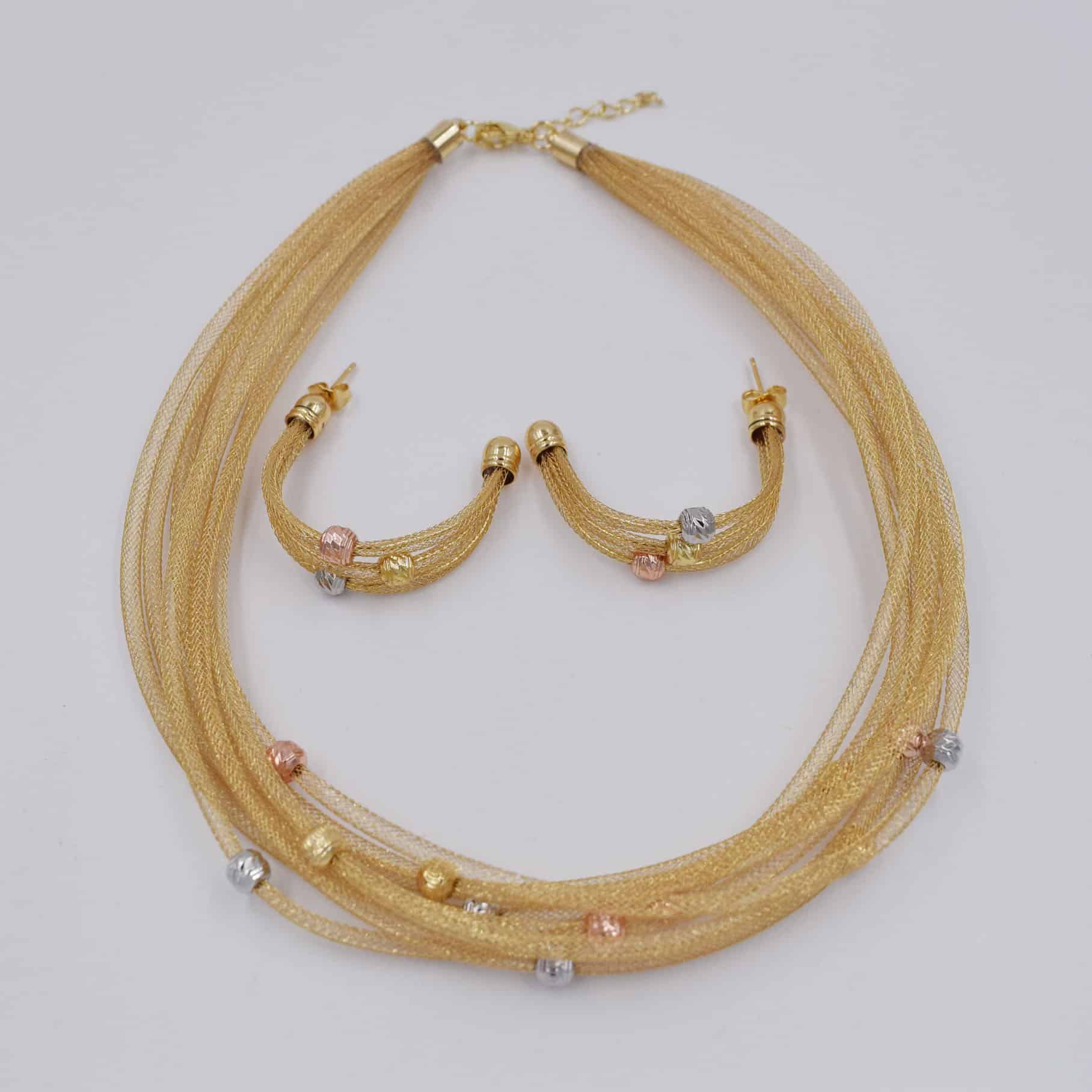 Necklace Set Gold Color Jewelry Set For Women African Beads Fashion Jewelry Earring Jewelry