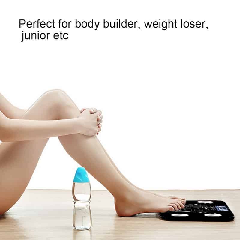 Body Fat Scale Floor Scientific Smart Electronic LED Digital Weight Bathroom Balance Bluetooth APP Android or IOS