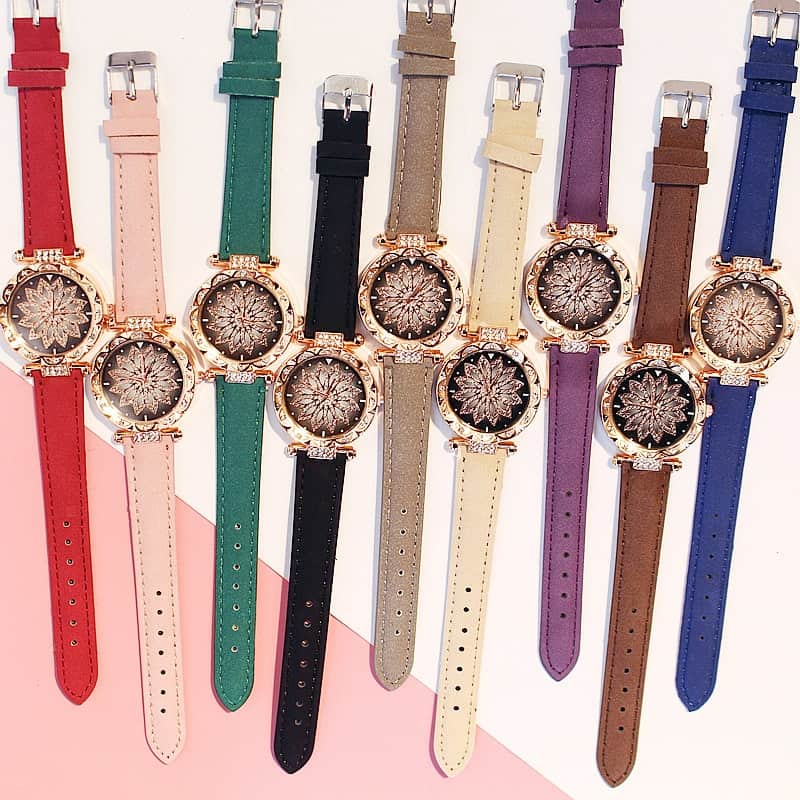 2020 Women Watches Bracelet set Starry Sky Ladies Bracelet Watch Casual Leather Quartz Wristwatch Clock часы женские reloj mujer