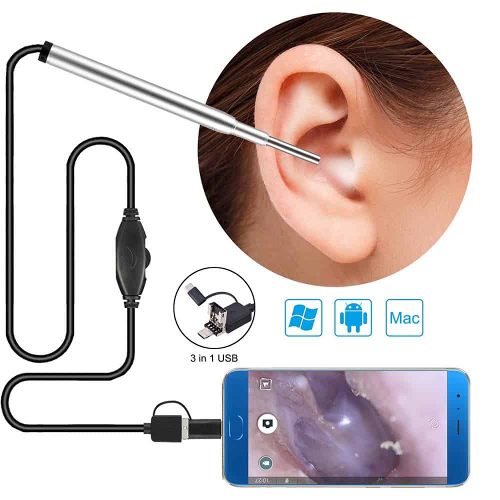 Medical Endoscope Camera 3.9MM Mini Waterproof USB Endoscope Inspection Camera for OTG Android Phone PC Ear Nose Borescope