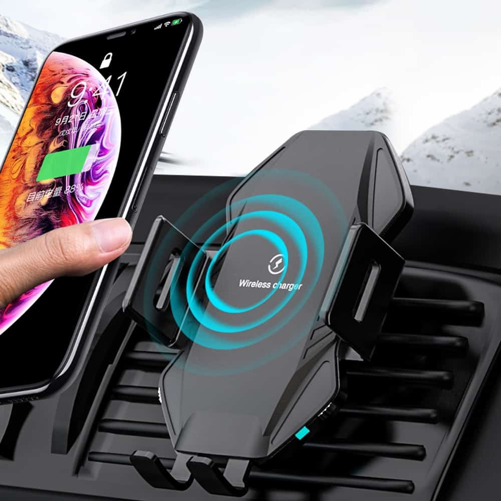 NTONPOWER Qi Wireless Car Charger 10W Fast Charging for iPhone 11 XS X 8 Intelligent Infrared Car Wireless Charger Phone Holder