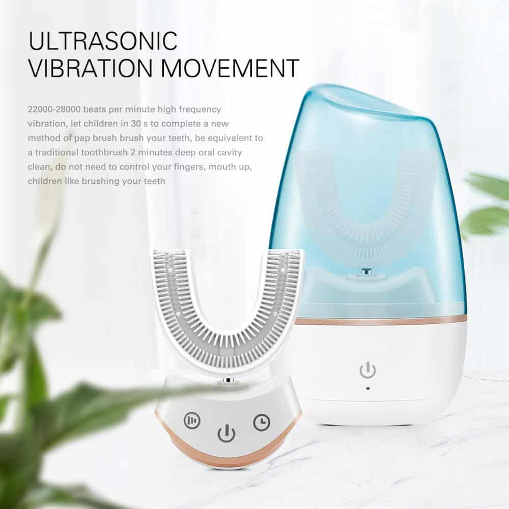 Newest 360 electric toothbrush Automatic Sonic Electric Toothbrush U Type Electric Brush Adults Ultrasonic Toothbrush