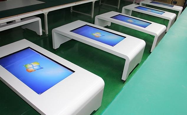 42 46 55inch white all in one pc kiosk touch screen coffee table/ tea table/map club query desk Digital computer desktops