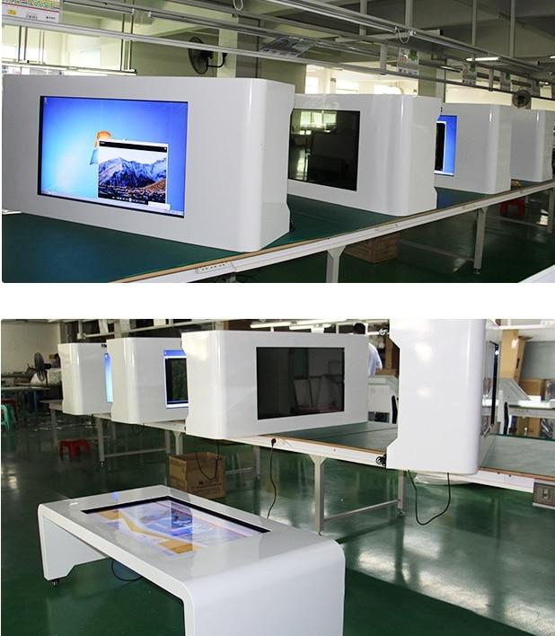 42 46 55inch white all in one pc kiosk touch screen coffee table/ tea table/map club query desk Digital computer desktops