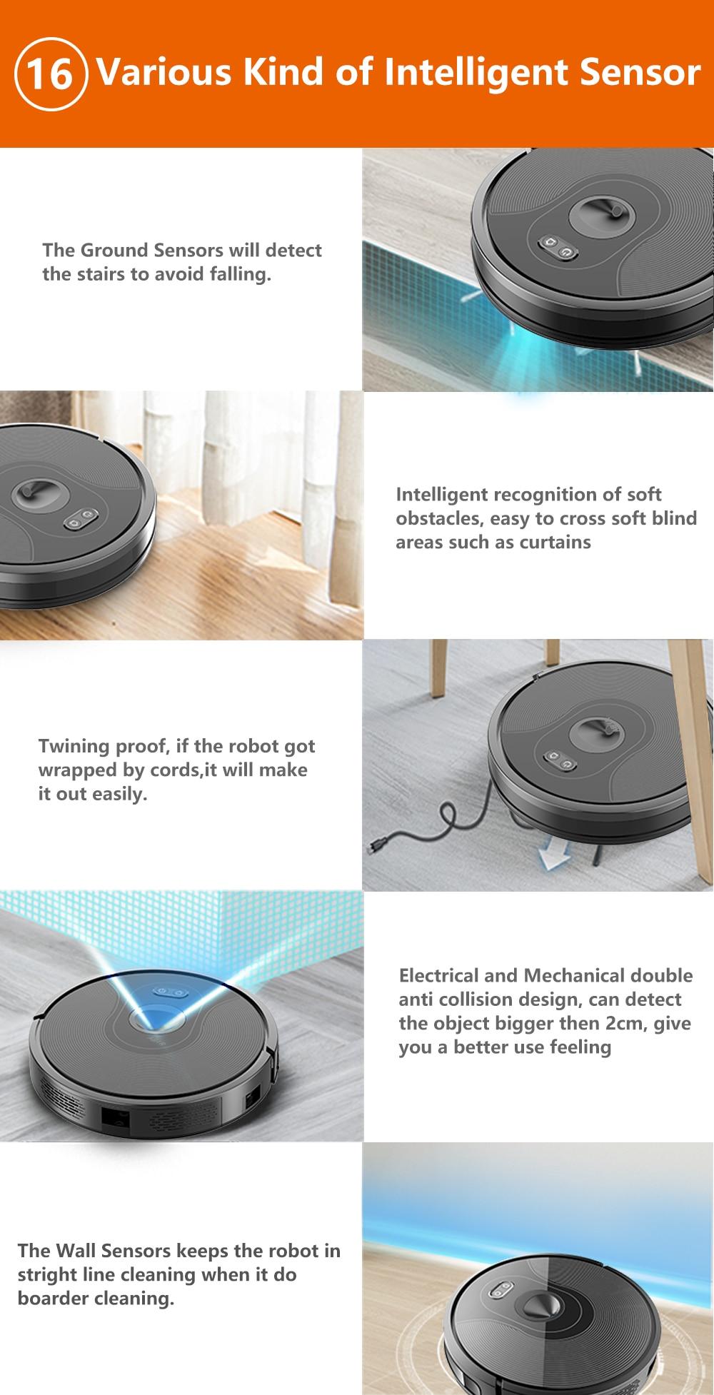 ABIR X6 Robot Vacuum Cleaner with Camera Navigation,WIFI APP controlled,Breakpoint Continue Cleaning,Draw Cleaning Area,Save Map