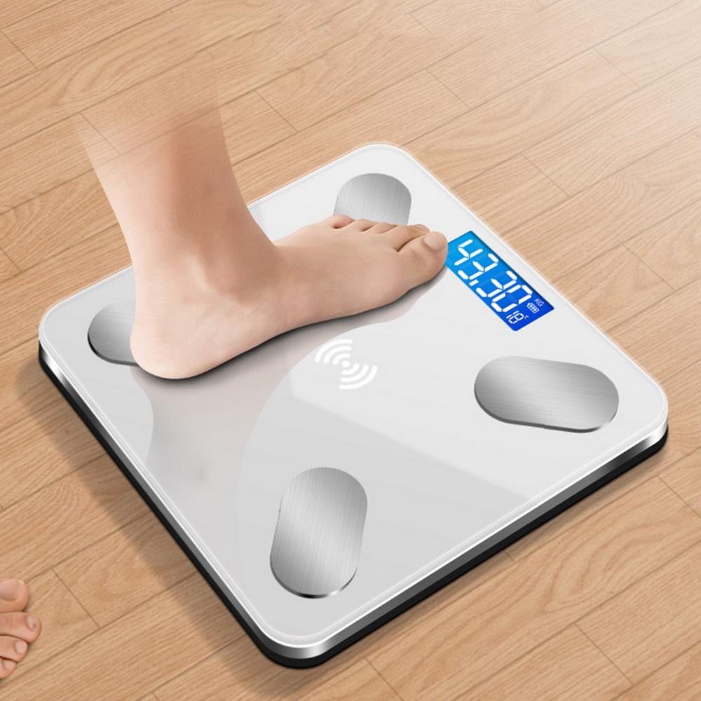 Smart Digital Bathroom Weight Fat Scale Body mass index Support Mobile Bluetooth APP