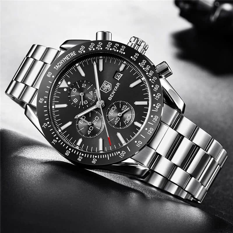 BENYAR 2019 Top Brand Luxury Men Chronograph Wristwatch Fashion Blue Waterproof Military Sport Male Clock Relogio Masculino