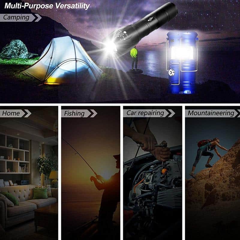 ZK20 LED Solar Powerful Flashlights Portable Torch Rechargeable Hand Lamp Camping Lantern Tent Emergency Light dropshipping