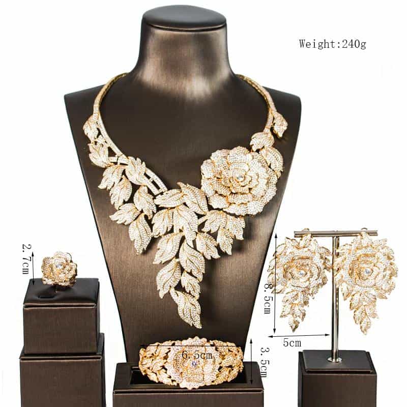 african jewelry sets jewelry accessories bridal jewelry sets WOMEN necklace stone necklace WEDDING SETS Zirconia