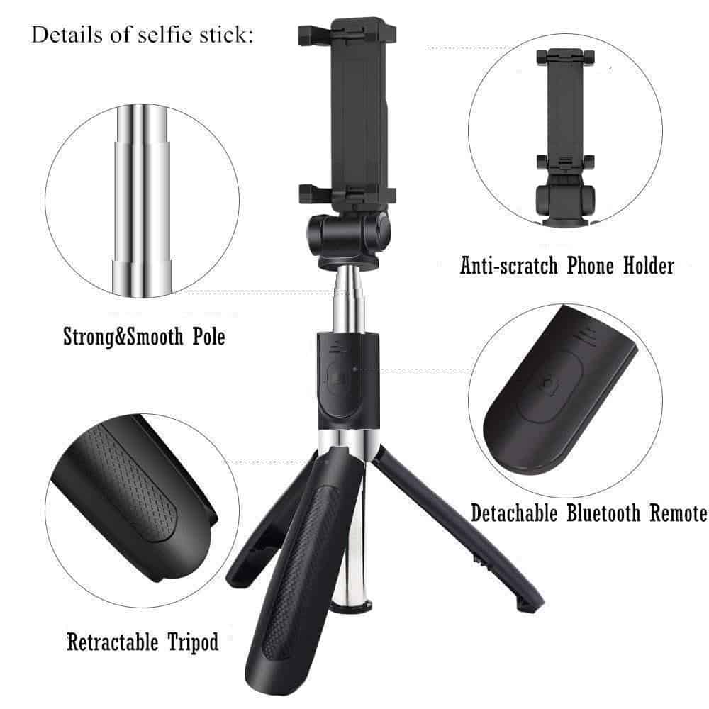 Selfie Stick Bluetooth Selfie Stick Tripod For Phone 3 In 1 Wireless Monopod For Smartphone Mobile Foldable Handheld L01