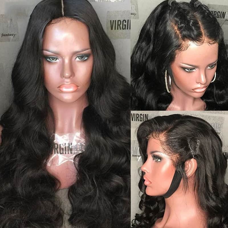 Body Wave 360 Lace Frontal Wig 250 Desnity 13x6 Lace Front Human Hair Wigs Brazilian Bob Fake Scalp Glueless Full Dolago Wig