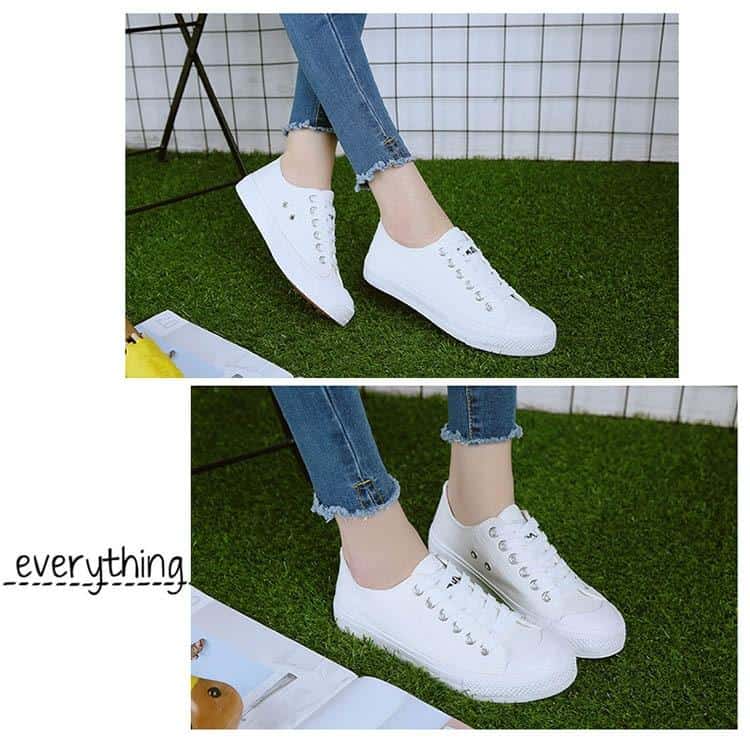 Fashion Sneakers Women Vulcanize Casual Shoes Ladies Lace-up Basket Femme Canvas Shoes Breathable Light Zapatos Mujer