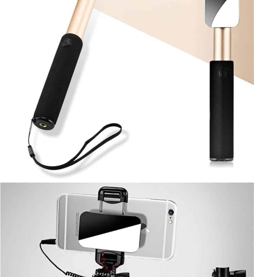 FANGTUOSI Handheld Tripod Wired Mini Selfie Stick Monopod for iPhone 6s 5 Samsung Huawei Xiaomi Bluetooth Remote Palo tripod