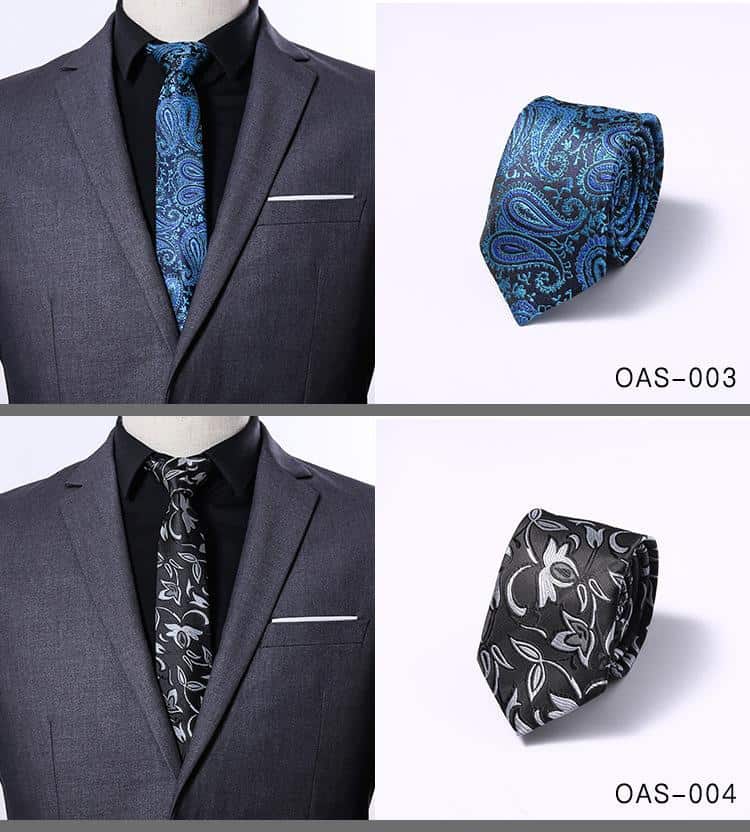 Luxury Formal Size 6cm 100% Silk Necktie Groom Wedding Ties Party Jacquard Woven Gravata Slim Necktie Men Classic Tie For Gift
