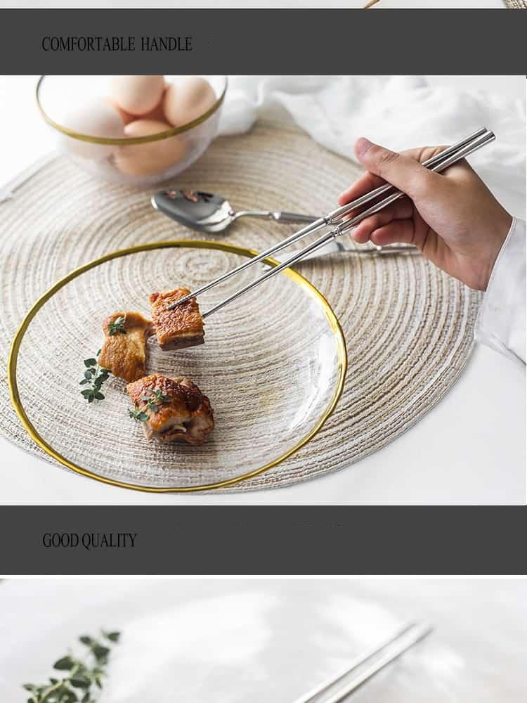 New Sliver Cutlery Set Luxury Dinnerware 1 pieces Mirror Polishing Tableware 304 Stainless Steel Dinner Knife & Fork