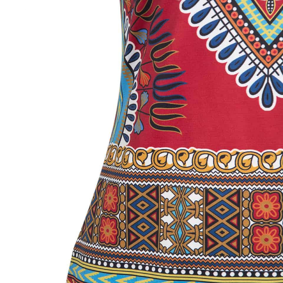 IDress 2019 Sexy Women Summer Dress Traditional African Print Dress Bodycon Casual Dresses Short Sleeve Dashiki Beach Dress