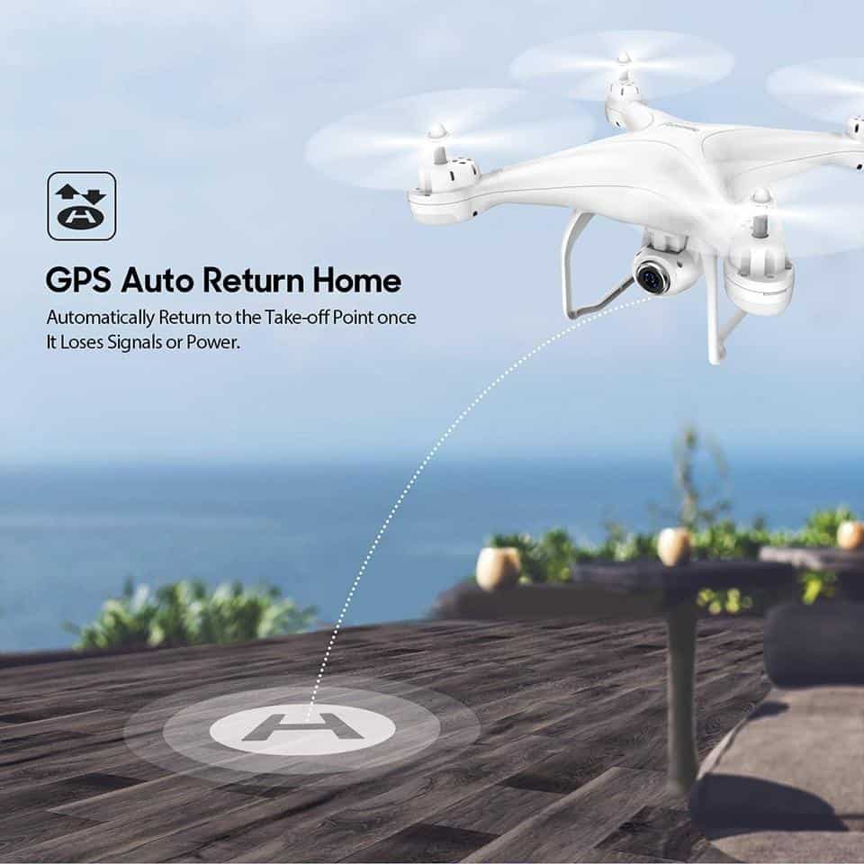 Potensic T25 RC Helicopter Drone with Camera HD 1080P WIFI FPV Selfie Drone Professional Quadcopter 20 Minutes Battery