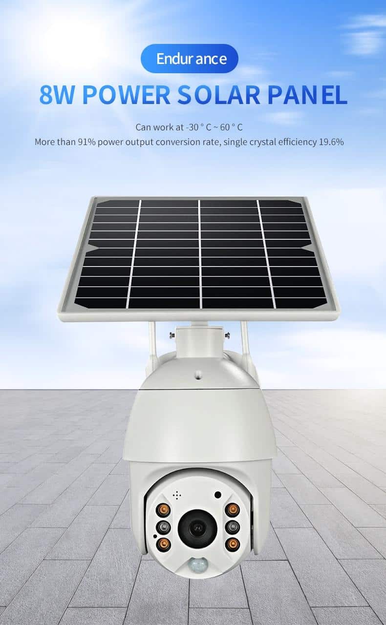 4G Solar panel power IP speed dome cameras P2P mobile control solar charge 4g wifi IP PTZ Cameras cloud storage 4g camera