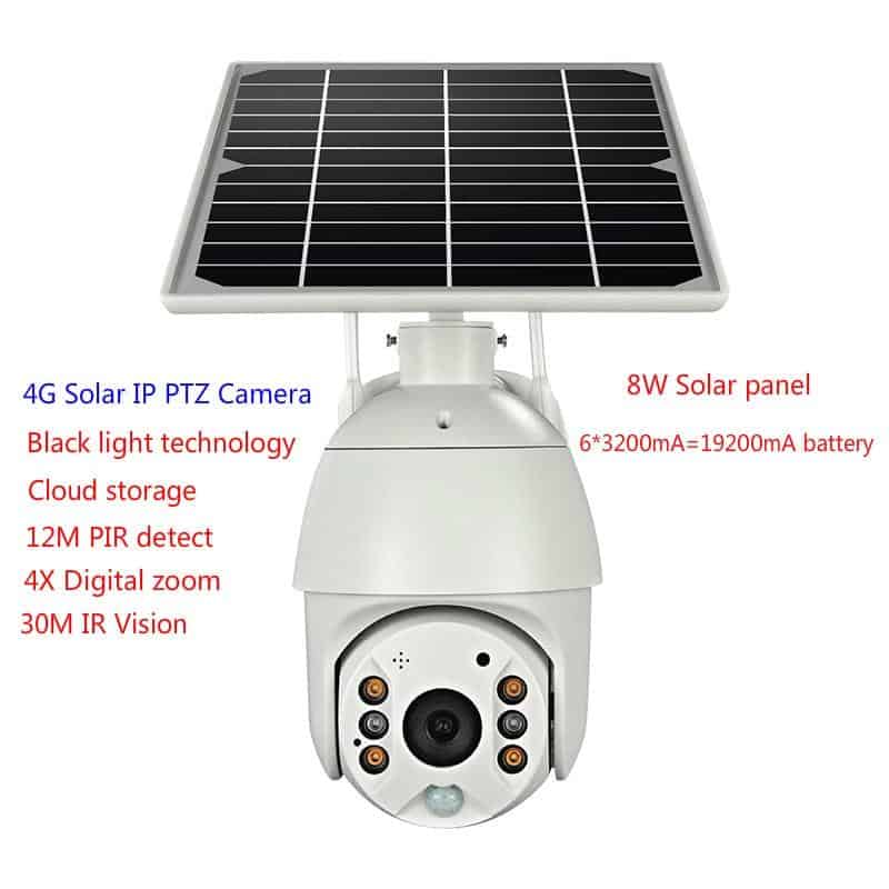 4G Solar panel power IP speed dome cameras P2P mobile control solar charge 4g wifi IP PTZ Cameras cloud storage 4g camera