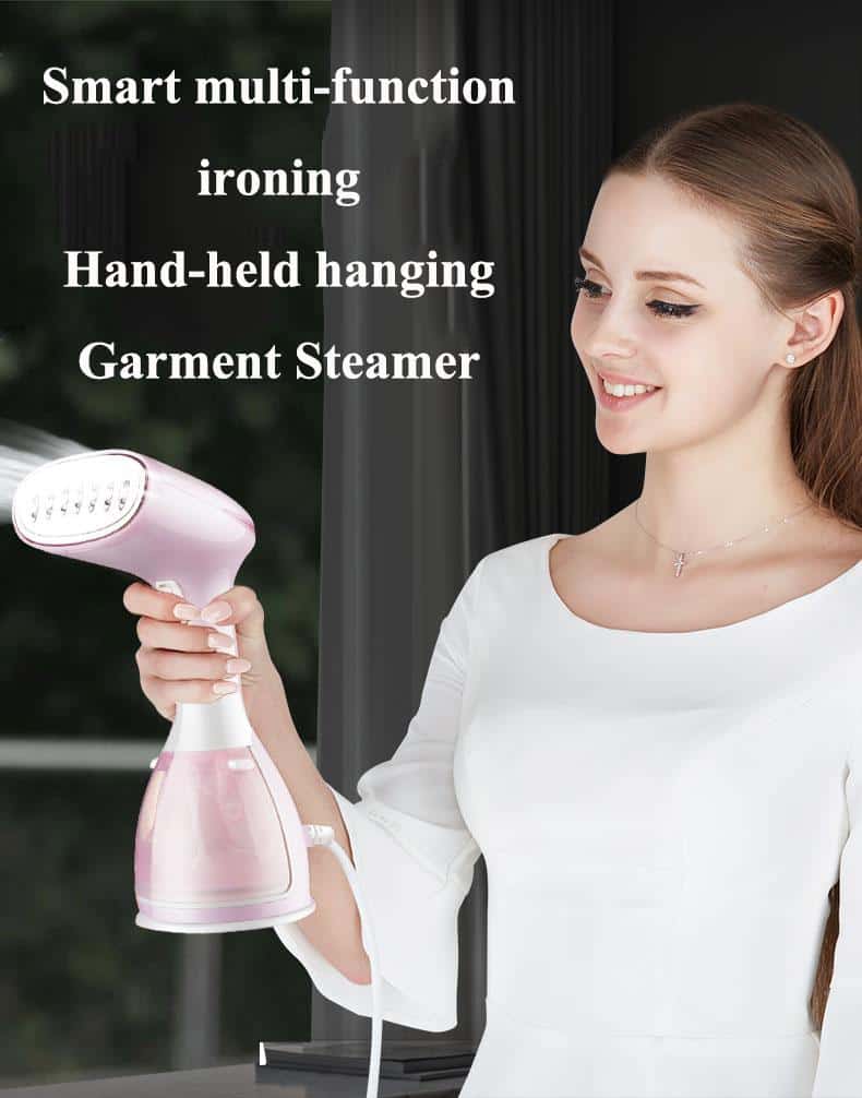 Steam in Seconds 1500W Powerful Portable Handheld Garment Steamer for Clothes Vertical Electric Iron Ironing Travel Home