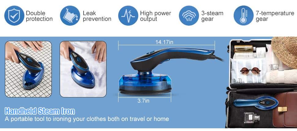 ANIMORE High Quality Portable Steamer For Clothes Generator Ironing Steamer For Underwear Garment Steamer Handheld Steam Iron