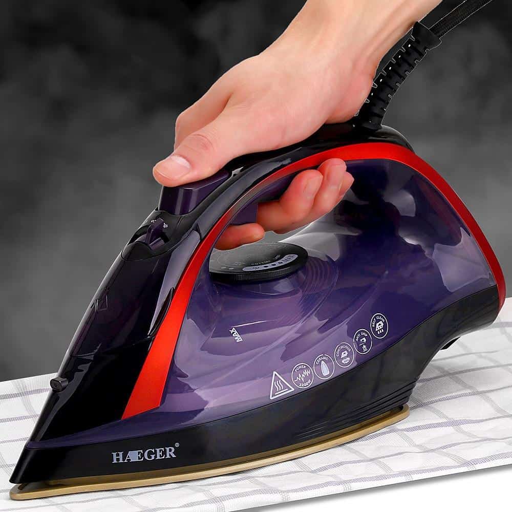 HAEGER Electric Steam Iron Irons Road Lofans Clothes-Steam-Generator Ce Ceramic for Multifunction