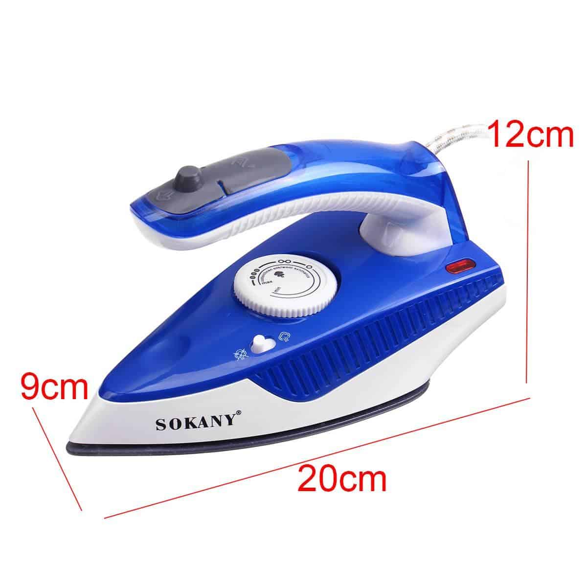 Spray Steam Iron 1000W Clothes Ironing Steamer Folding Handle Electric Irons Ceramic Soleplate for Garment Steam Generator