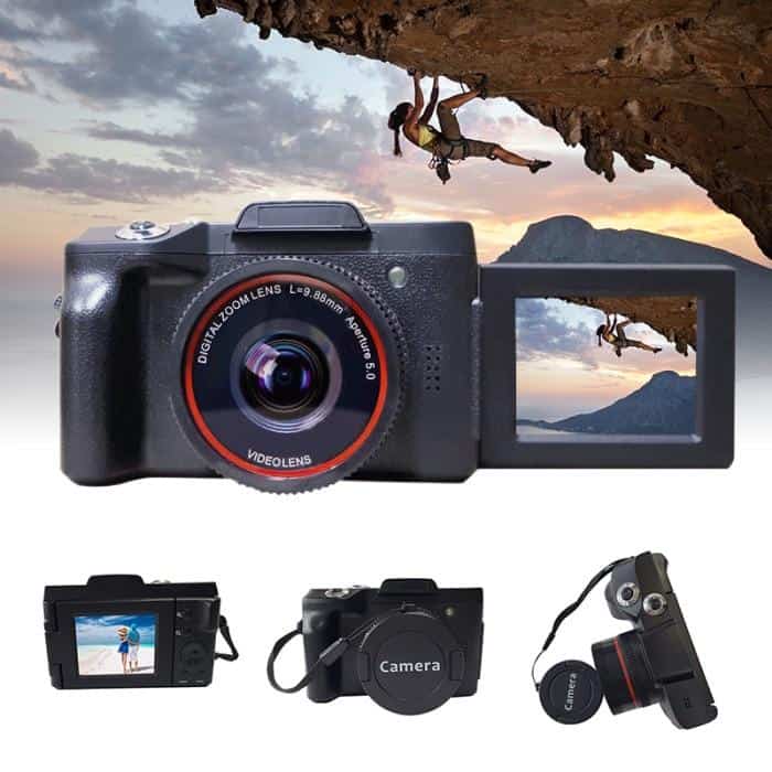 Digital Video Camera Full HD 1080P 16MP Recorder with Wide Angle Lens for YouTube Vlogging VDX99