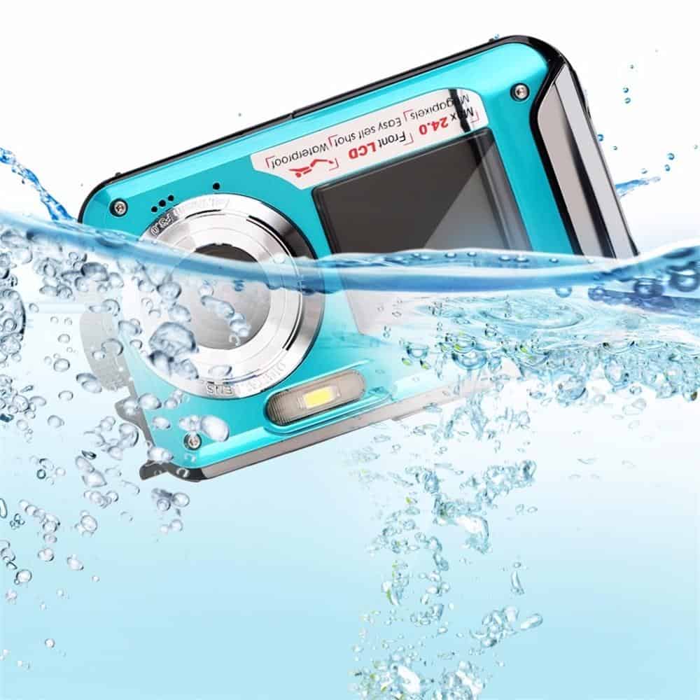 2.7inch TFT Digital Camera Waterproof 24MP MAX 1080P Double Screen 16x Digital Zoom Camcorder HD268 Underwater Camera