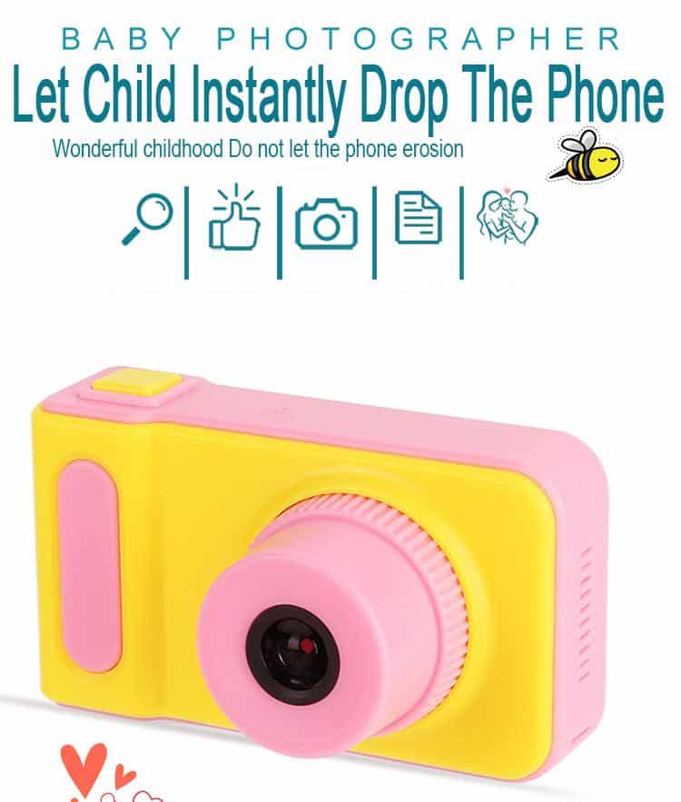 2020 Digital Camera 1080P Mini Cam For Kids Baby Cute Cartoon Camera Multi functional Toy Camera Children Kids Toys
