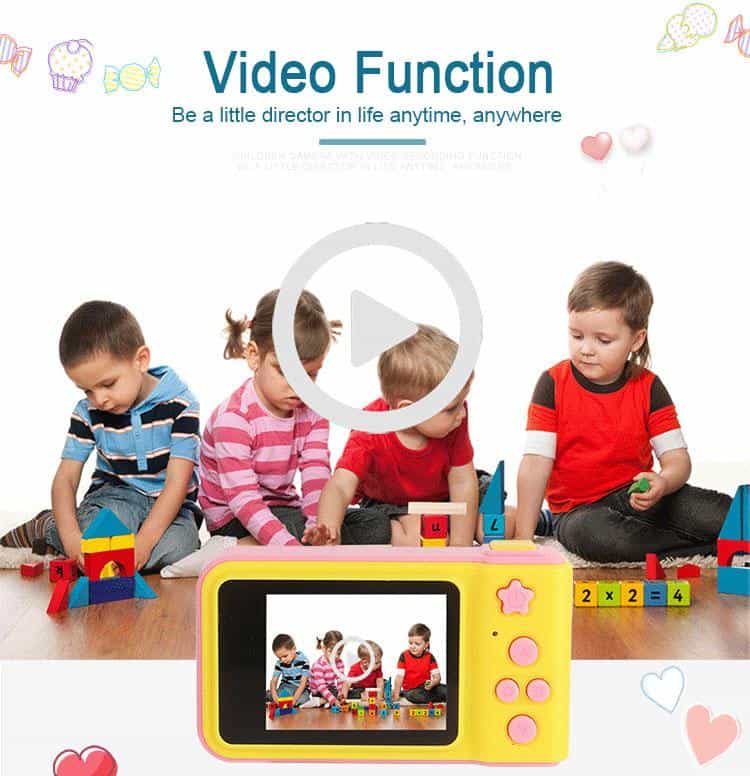 2020 Digital Camera 1080P Mini Cam For Kids Baby Cute Cartoon Camera Multi functional Toy Camera Children Kids Toys
