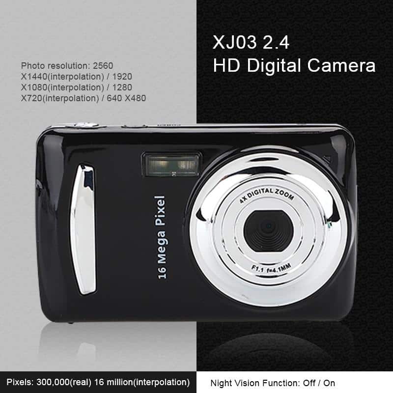 Ultra Photo Camera 16MP Ultra-clear HD Digital Camera DVR 1080P Mini HD Camera Precise Video Recorder Camera DVR Black