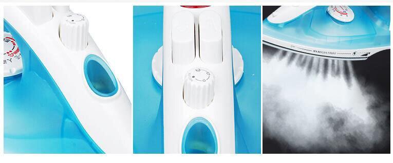 220V 1100W electric steamer 5 gears Portable Steam Irons Variable Steam Settings with Coated Non-Stick Soleplate