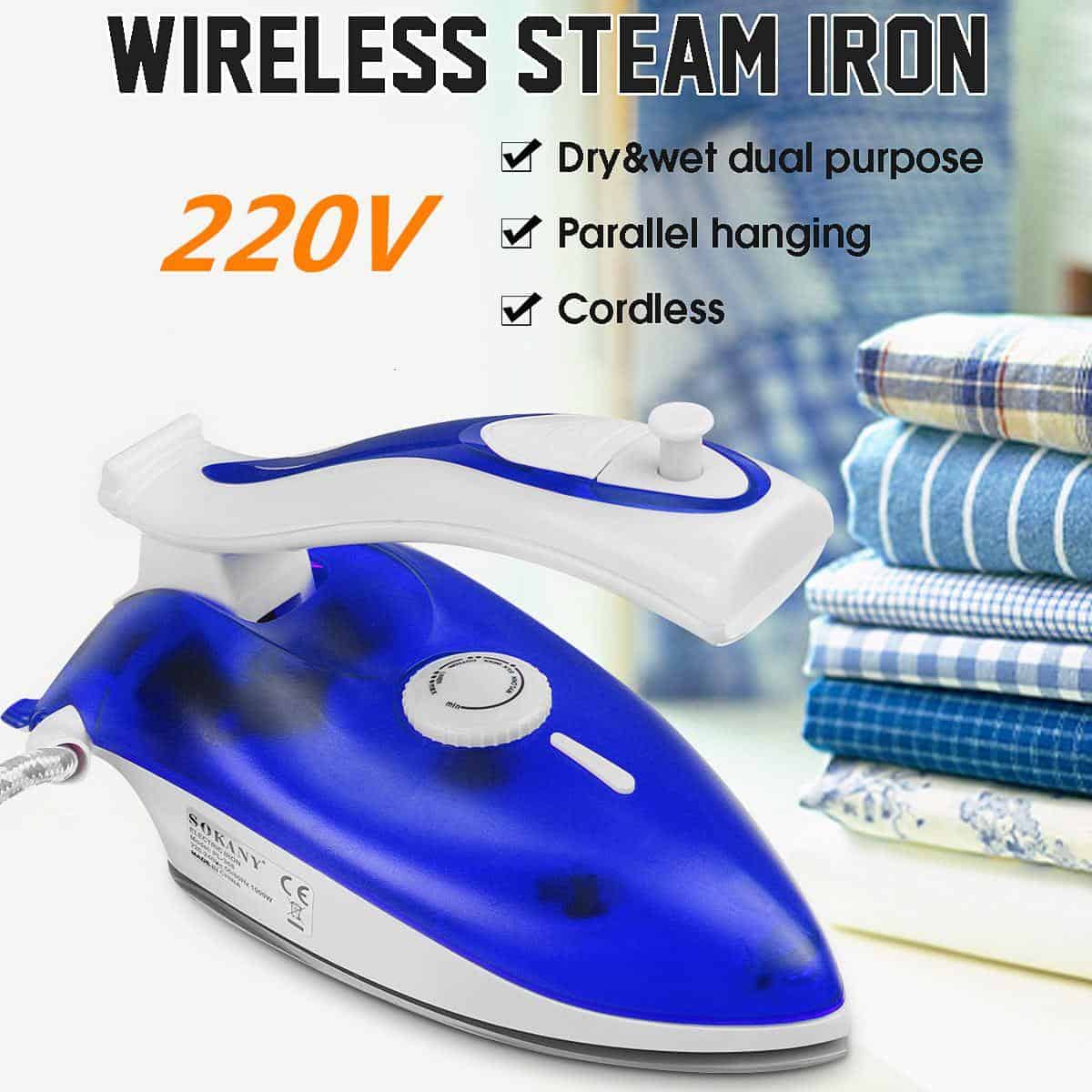1000W Electric Iron Portable Steam Iron 5 Speed Adjustment Clothes Ironing Steamer for Home Travel Spray Generator EU Plug