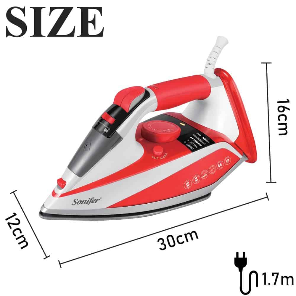 2200W Electric Irons Steam Digital LED Display For Clothes High Quality Multifunction Ceramic Travel Iron Ironing 220V Sonifer