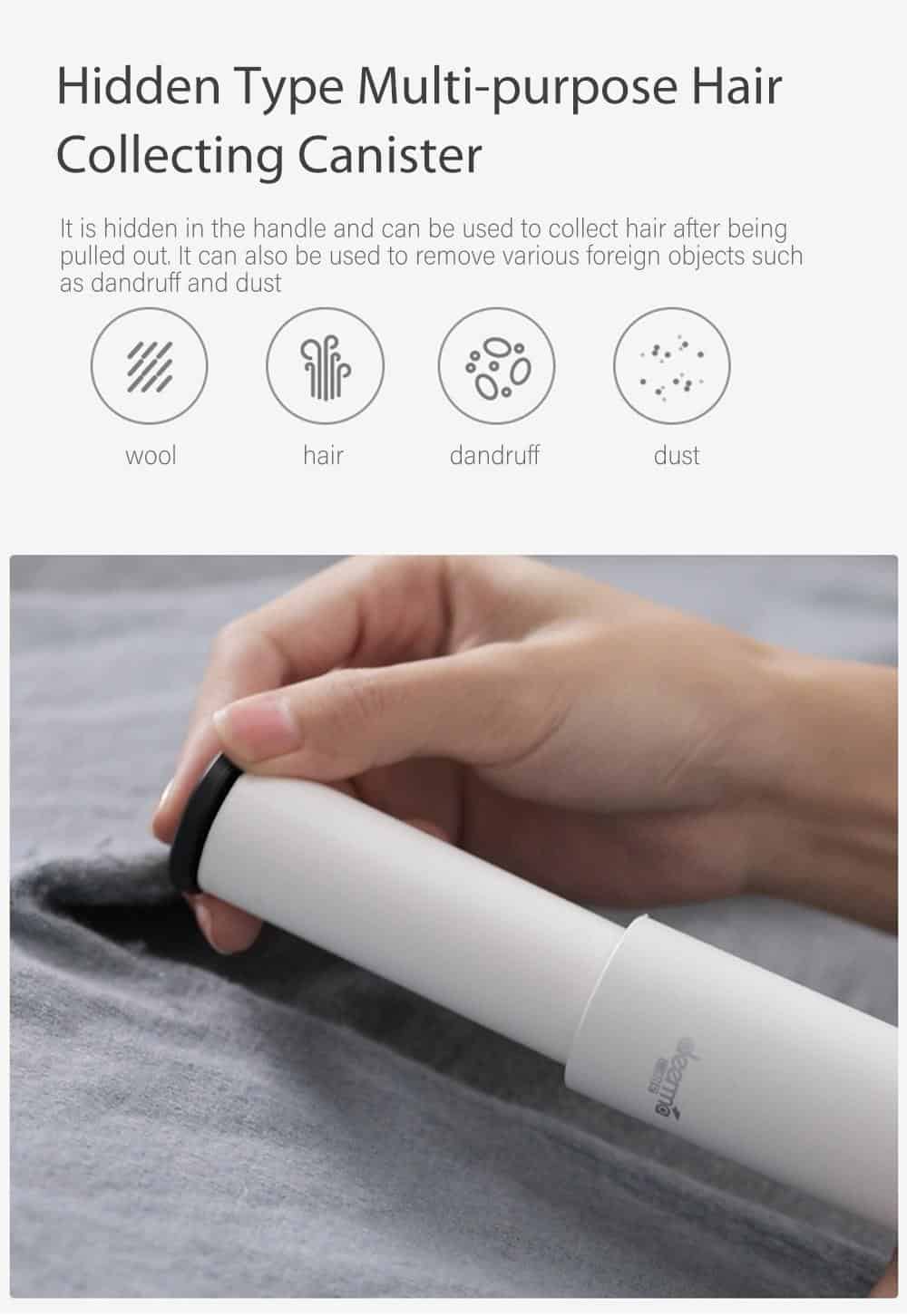 Deerma Lint Remover Hair Ball Trimmer Sweater Remover Portable 7000r/min Motor Trimmer Concealed sticky Hair Tube