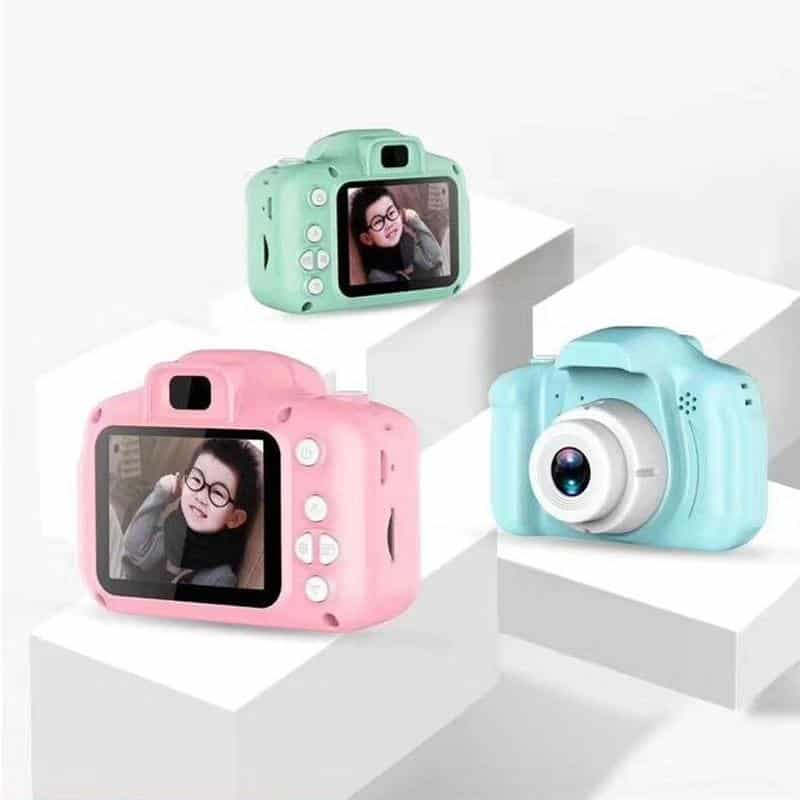 Rechargeable Kids Mini Digital Camera 2.0 Inch HD Screen 2mega Pixels 1080P Projection Video Camera Gift for Children Kids Toy