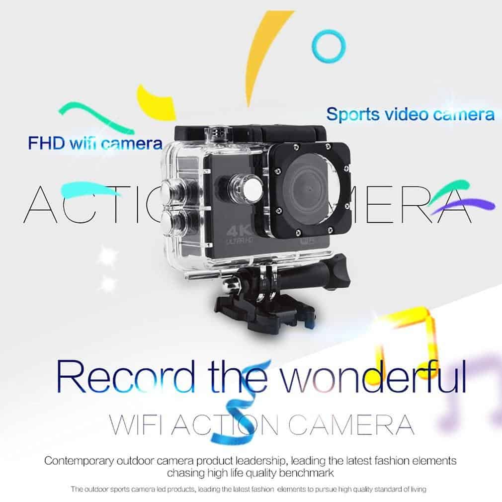 Pro Cam Sport Action Con Telecomando Camera 4k Videocamera Wifi Ultra Hd 16mp DVR Sports Outdoor Diving Bicycle Camcorder CMOS