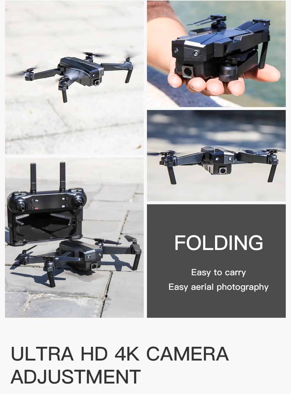 Profession Drone 4K 16MP FPV WIFI Transmission HD Camera Optical flow Hover Rc Helicopter Quadcopter Helicopter with Camera