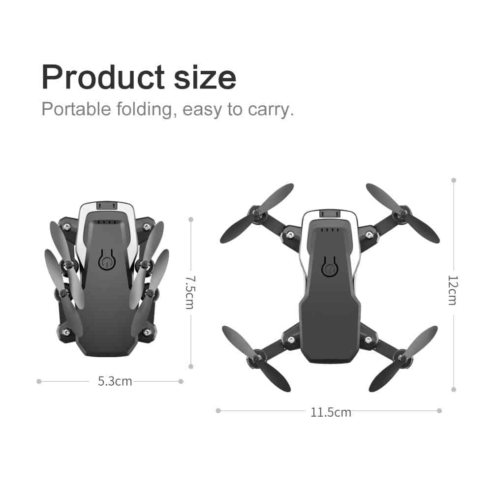 LF606 Wifi FPV Mini Foldable RC Drone with 4K HD Camera Follow Altitude Hold 3D Flips Headless RC Helicopter Kid's Toys Aircraft