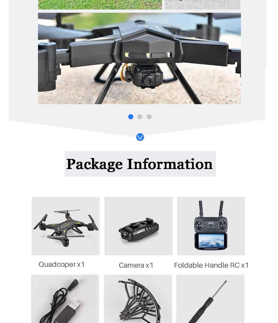 New RC Helicopter Drone Camera HD 4K/1080P WIFI FPV Selfie Drone Professional Foldable Quadcopter 20 Minutes Battery Life