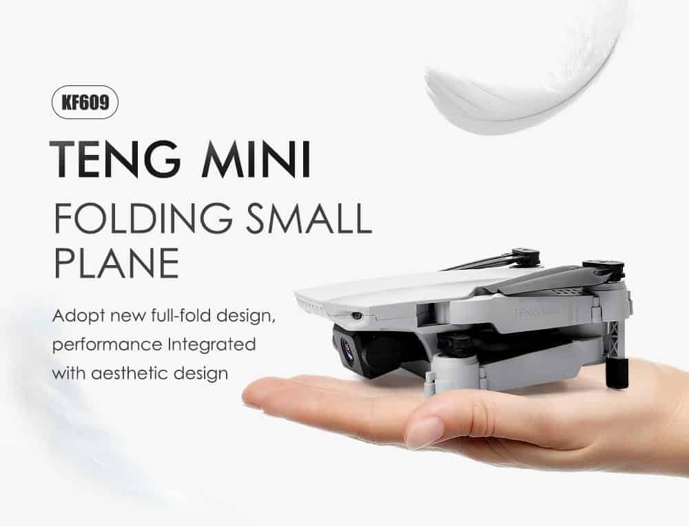 KF609 4K HD Camera RC Mini Foldable Drone with WIFI FPV Selfie Optical Flow Stable Height Fly Quadcopter RC Helicopter Color box