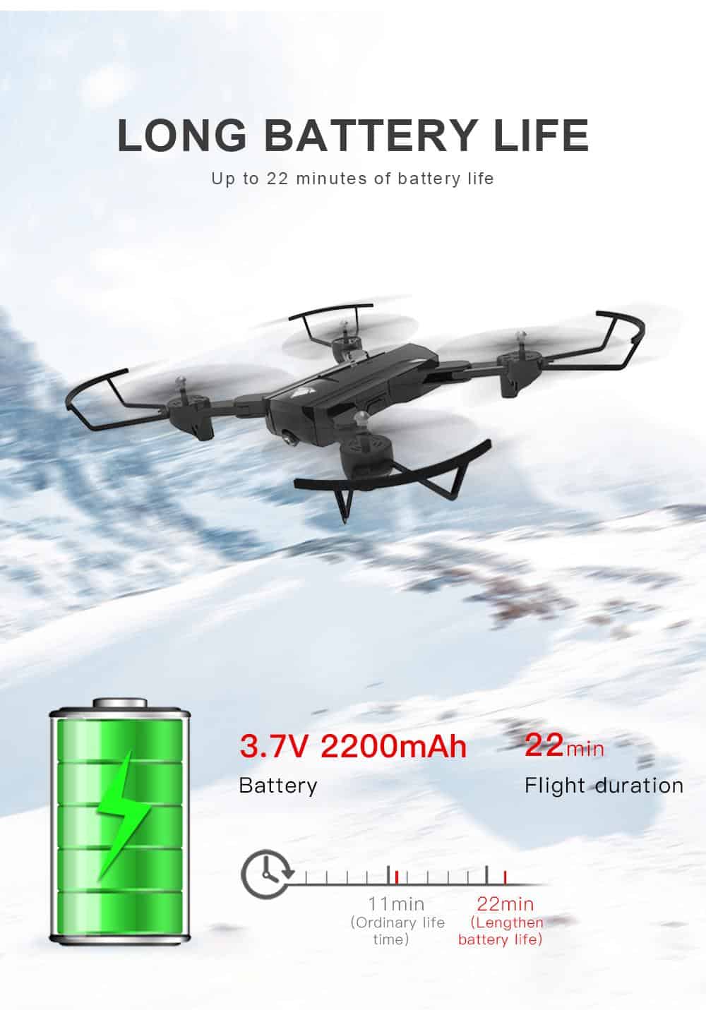 Best Foldable Profissional Drone with Dual Camera 720P 4K Selfie WiFi FPV Wide Angle Optical Flow RC Quadcopter Helicopte