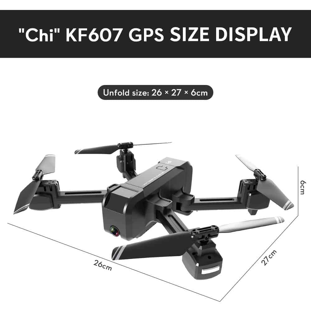 KF607 GPS Drone with 4K HD Dual Camera 1080P 2.4G / 5G Wifi FPV Optical Flow RC Quadcopter Follow Me Mini Dron drones VS E520S