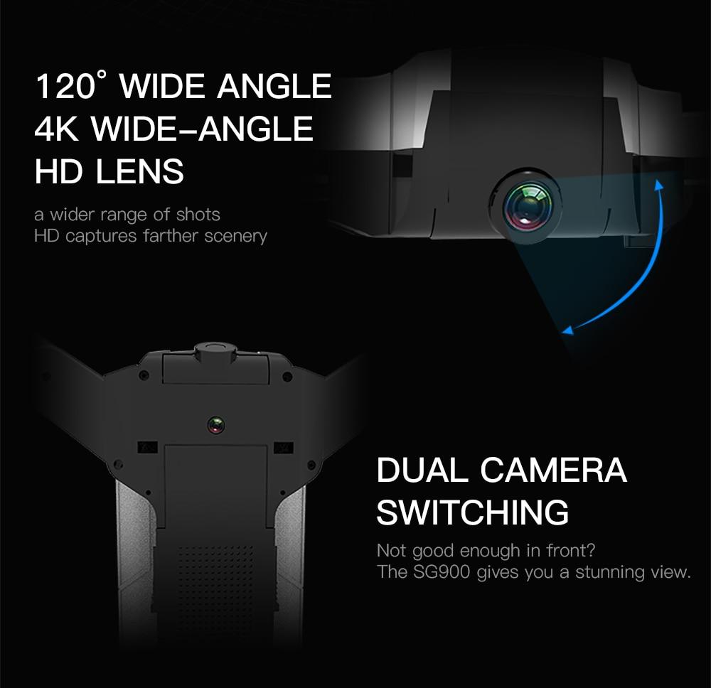 Profession 4K HD Camera Drone Dual Camera FPV Wifi RC Drone Fixed Point Altitude Hold Follow Me Dron Quadcopter Fly 20mins