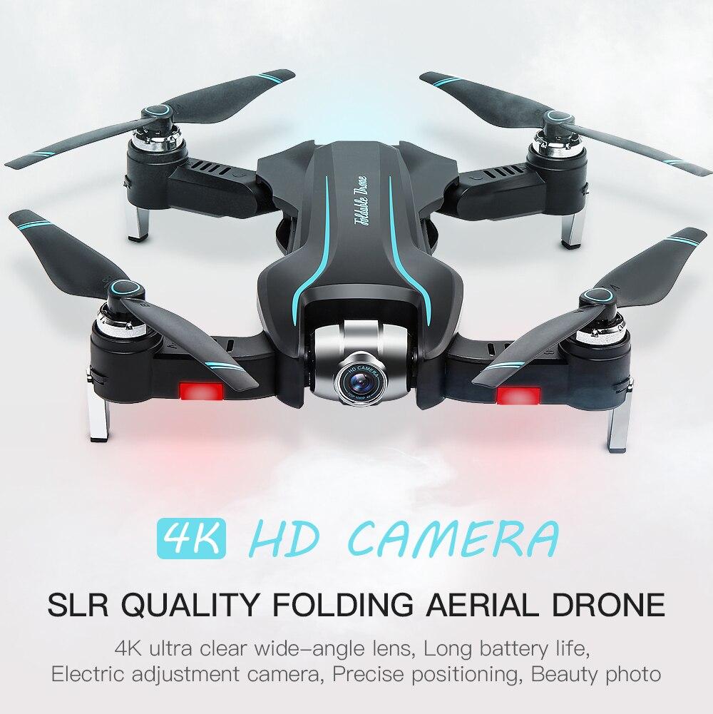 HGIYI S17 RC Drone With 4K HD Camera Adjustable Wide-Angle Optical Flow Professional Foldable Quadcopter Helicopter Drone VS E58