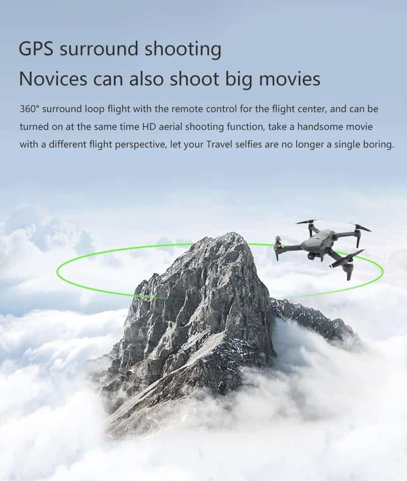 New Brushless GPS FPV Quadcopter With 4K HD Wifi ESC Gimbal Camera RC Helicopter Foldable Drone GPS Dron Kids Gift