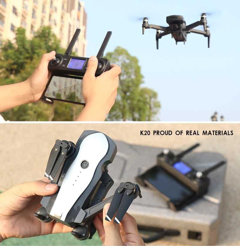 New Brushless GPS FPV Quadcopter With 4K HD Wifi ESC Gimbal Camera RC Helicopter Foldable Drone GPS Dron Kids Gift
